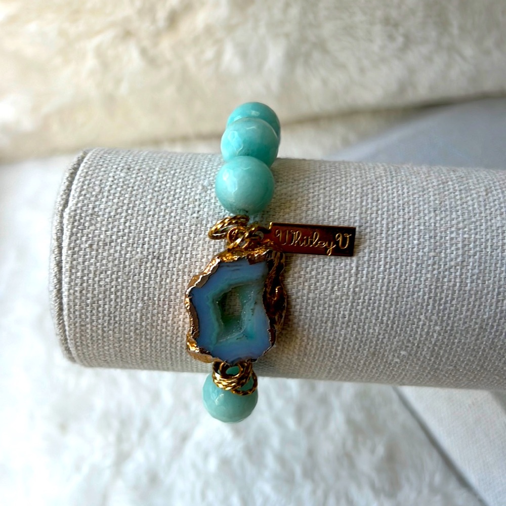 Whitley U adjustable stones bracelet
